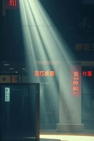动画电影《纸鸢与海》风筝掠过海面画面海报