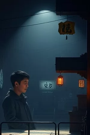 悬疑剧《双生回声》双人镜像走廊海报