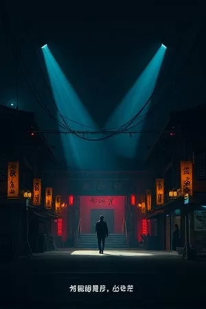 剧集《铁塔上的信号》山顶发射塔夜景海报